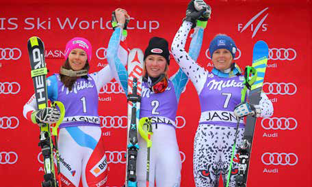 Mikaela Shiffrin ovládla slalomové bránky v Jasnej, ale Slovensku spravila najväčšiu radosť tretia Veronika Velez-Zuzulová.
