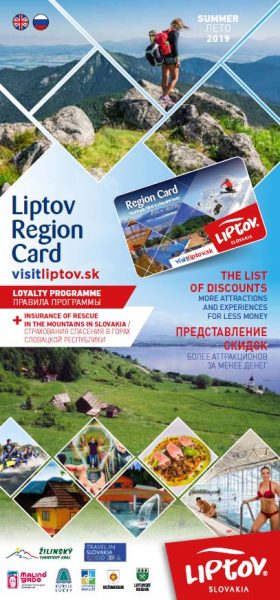 Guide to discounts with Liptov Region Card Summer 2019 