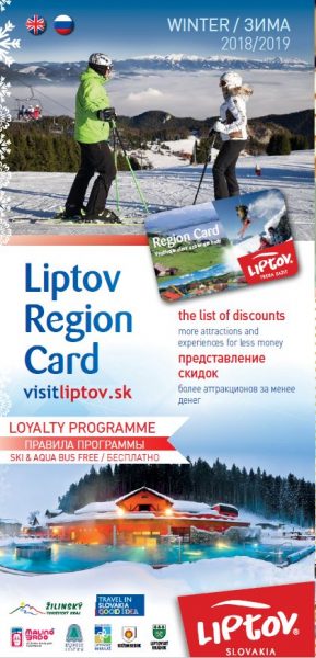 Guide to discounts with Liptov Region Card WINTER 2018/2019