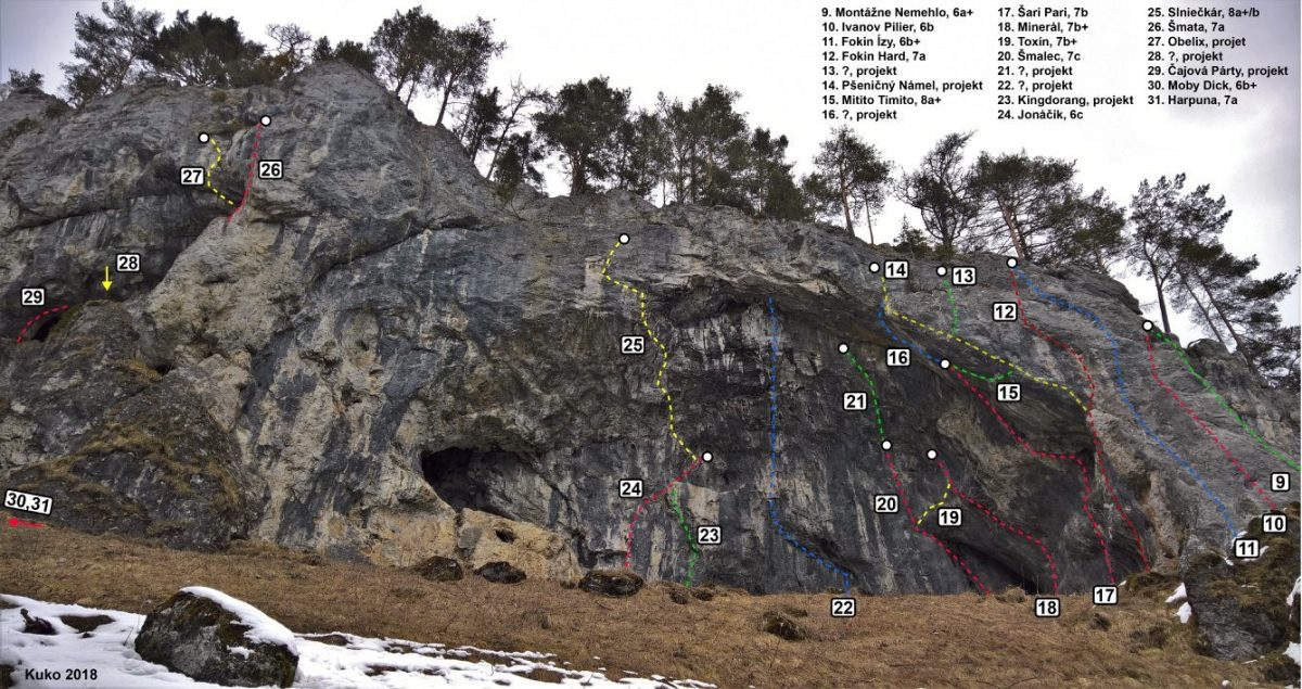 Demänovská dolina, Repiská – Ivanov pilier, VII-