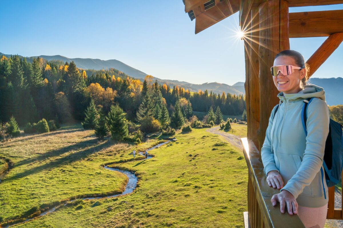 Lookout tower at the Lúžňanky Meanders