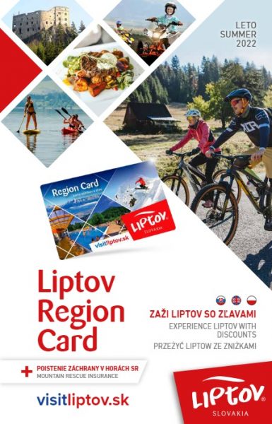 Guide to discounts with Liptov Region Card Summer 2022