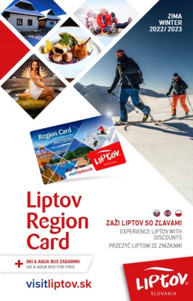 Guide to discounts with Liptov Region Card Winter 2022/23