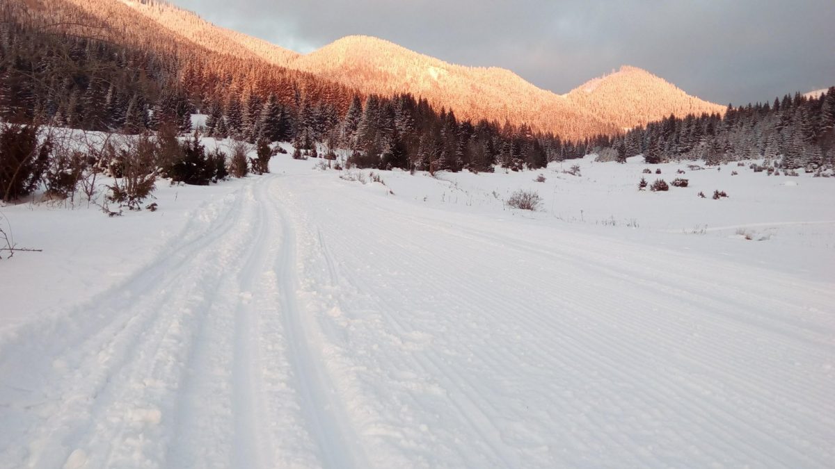 The track in the village Liptovská Lúžna