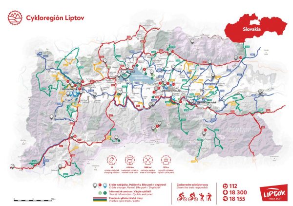 Cycle map of Liptov (2023)