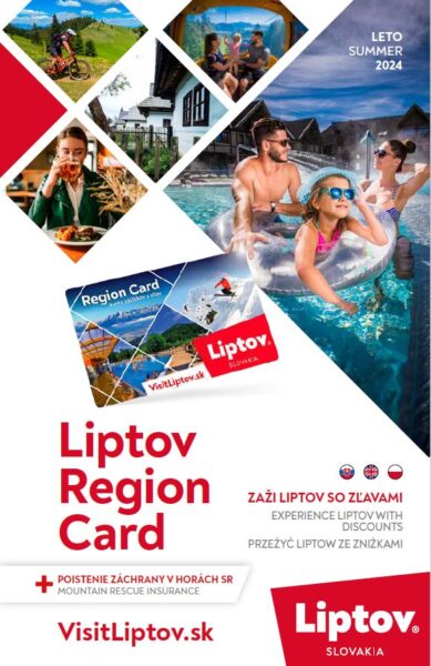 Guide to discounts with Liptov Region Card summer 2024