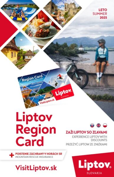 Guide to discounts with Liptov Region Card summer 2025